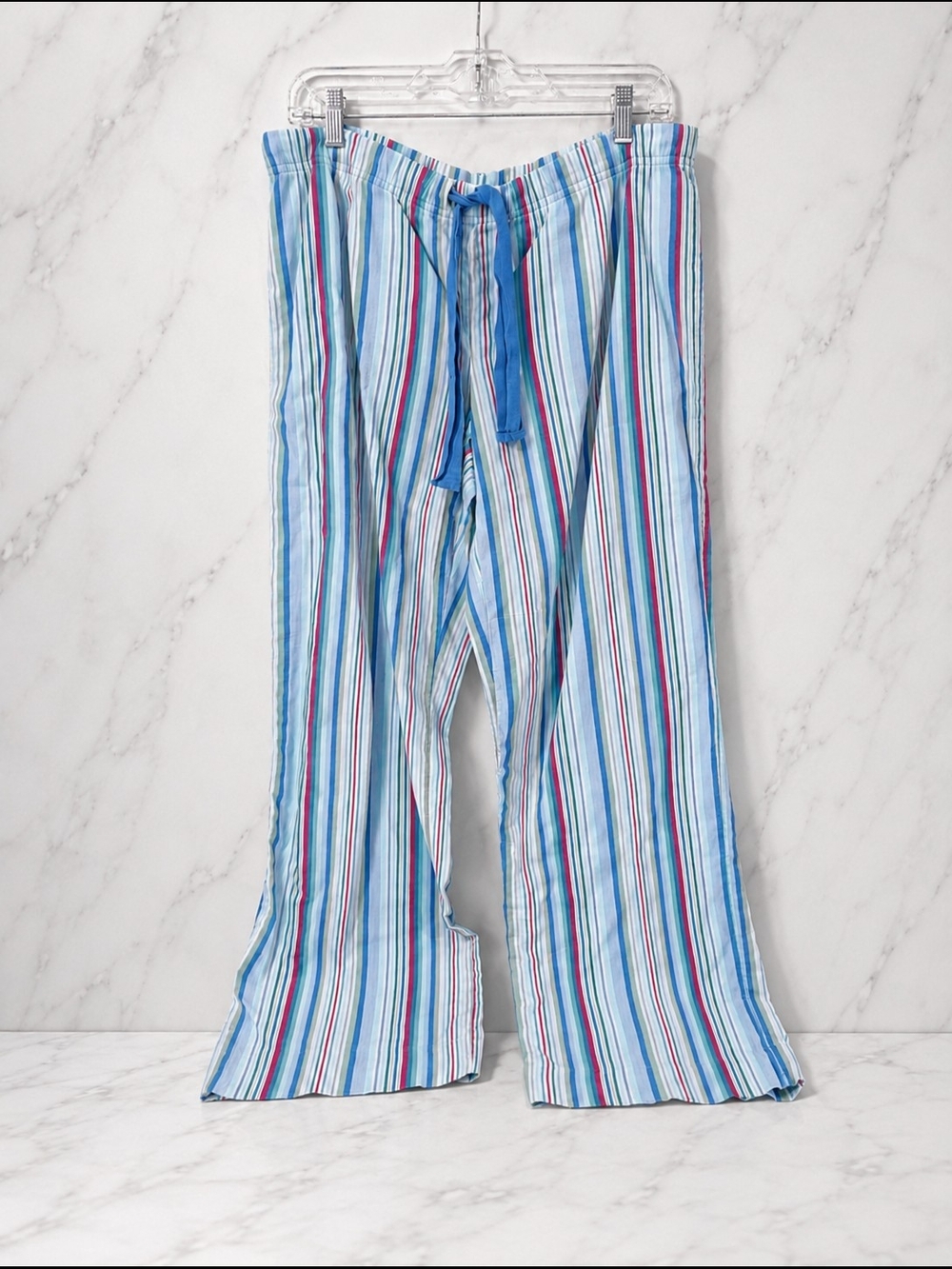 Vintage GapBody Striped Pajama Pants Women’s Medium Blue Pink Loungewear
